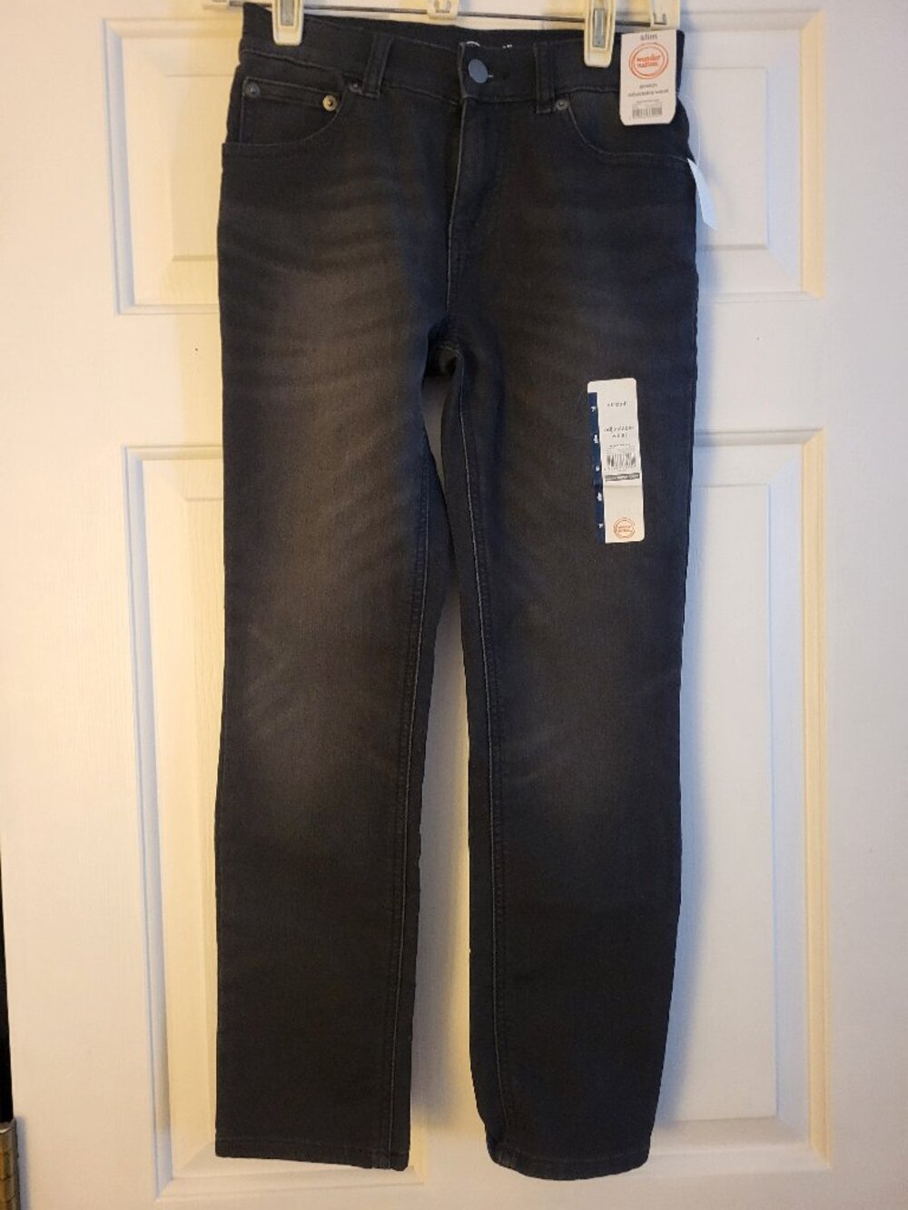 Wonder Nations pants, Boys size 10 slim, Black